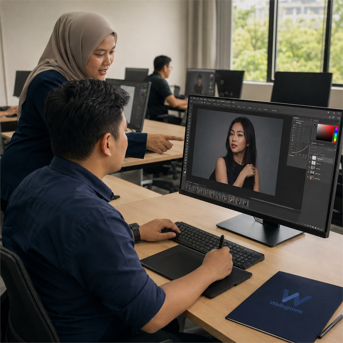Adobe Photoshop Essential training session