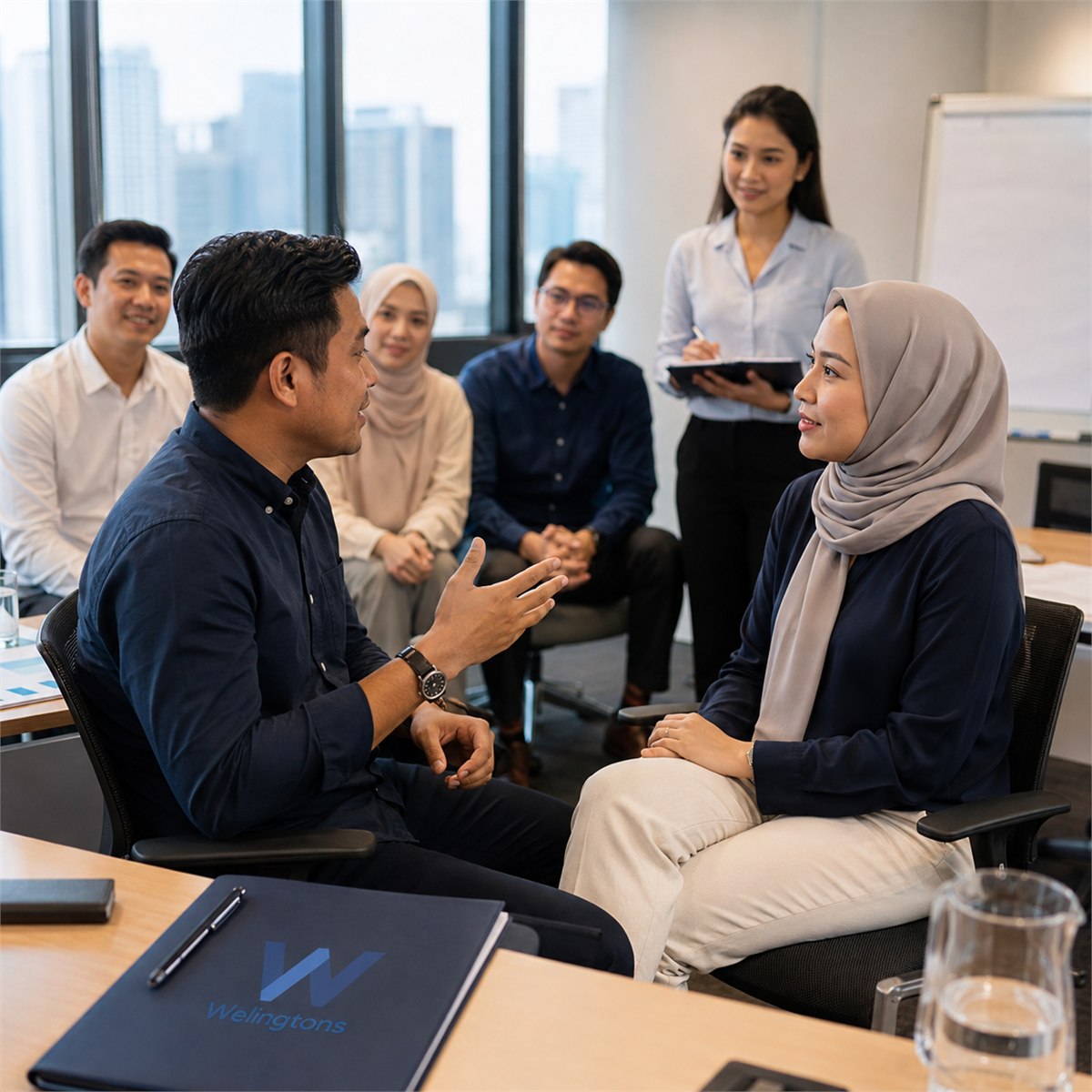 A professional communication workshop led by Welingtons Resources